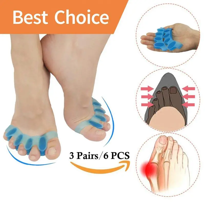 Corrector, Toe Separator,Bunion Relief Protectors New Material Gel Hammer Toe Straightener,Toe Spacers, Toe Stretchers,for Men a