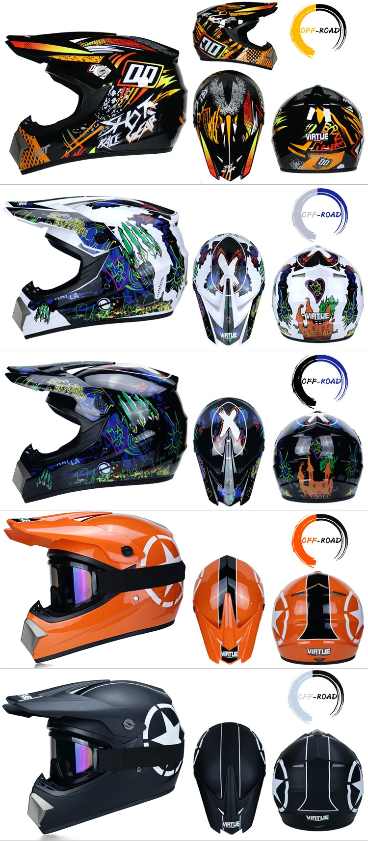Kask Capacete Cross Helmets Cascos para Motocross Niño Kaski Motocyklowe  Casco Moto Hombre Motorradhelm Motocicleta