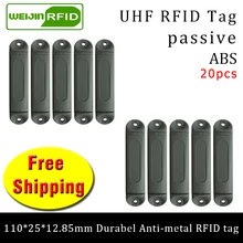 UHF RFID металлическая бирка 915 м 868 МГц M4QT EPC 110*25*12,85 мм 20 шт Прочный ABS хранения клетка смарт-карты пассивные RFID метки