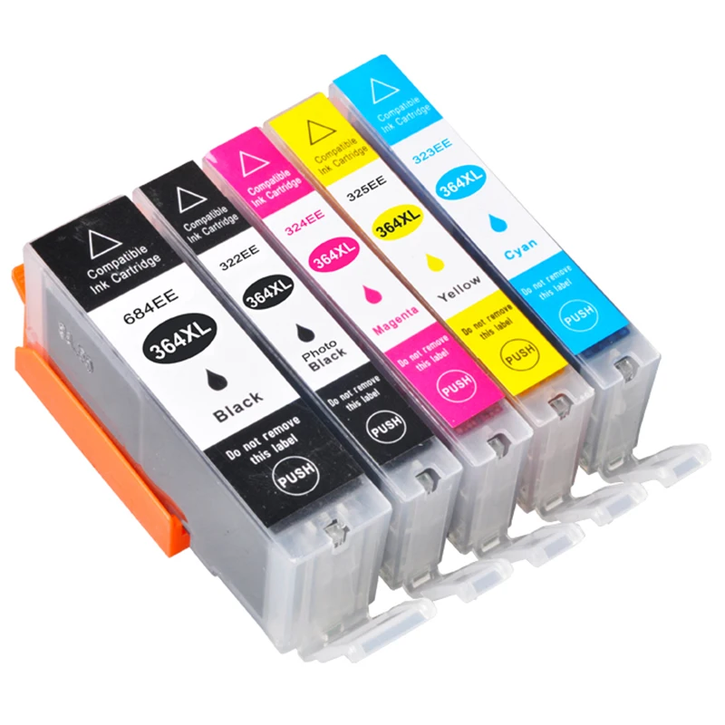 364Xl Compatible Ink Cartridge for Hp Photosmart 5510 5515 6510 7520 6520 5520 B010A B109A B209A B209C Deskjet 3070A Printer | Компьютеры