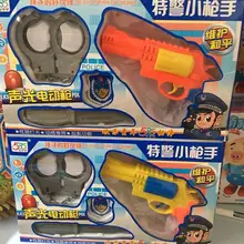 Полицейские игрушечные наручники, звуковой светильник, пистолет, набор пистолетов, ролевые игры, наручники для детей, необычный костюм полицейского, ролевые игры, обучающие игры