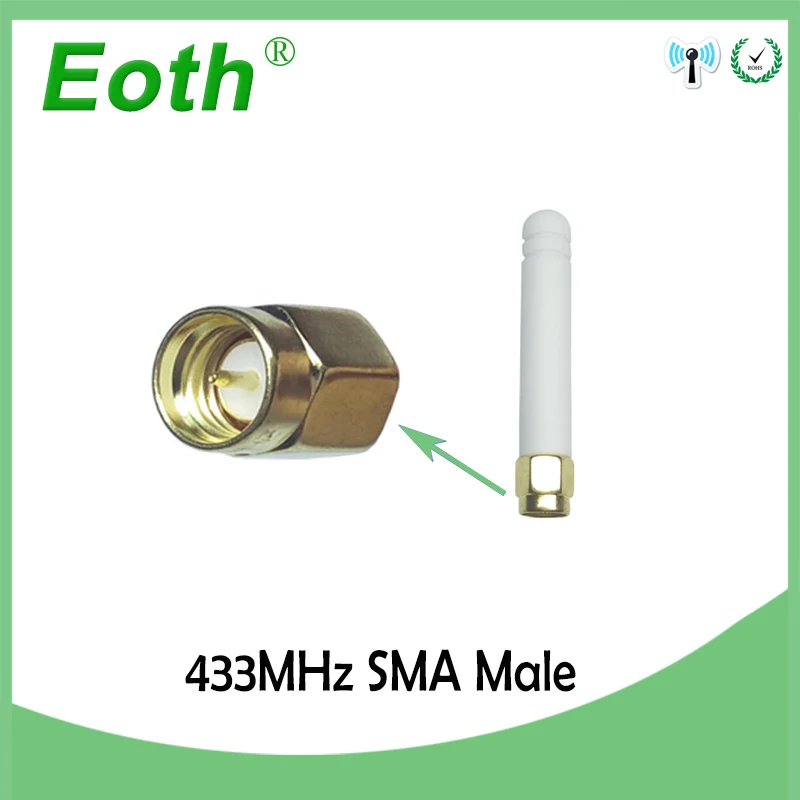 

5pcs lot FREE SHIPPING 433 MHZ wireless serial interface module dedicated antenna white glue stick