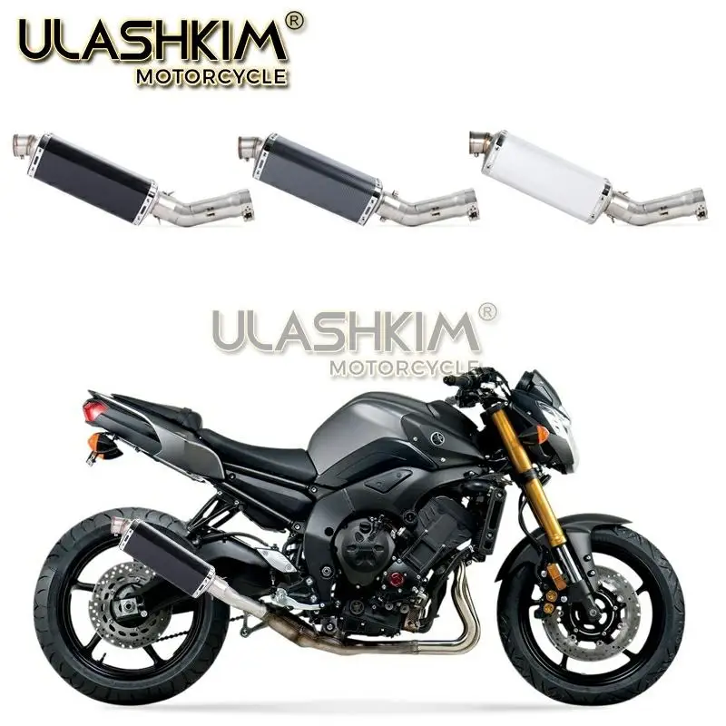 Мотоцикл Полная система глушитель Escape выхлопная труба среднего соединения аксессуары Слипоны для Yamaha Fazer FZ8 FZ8N FZ800 2010 до