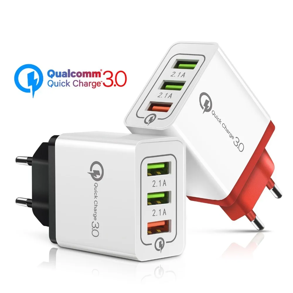 18 Вт Quick Charge 3 0 Быстрая зарядка USB зарядное устройство для iPhone 8 XS Samsung Xiaomi huawei