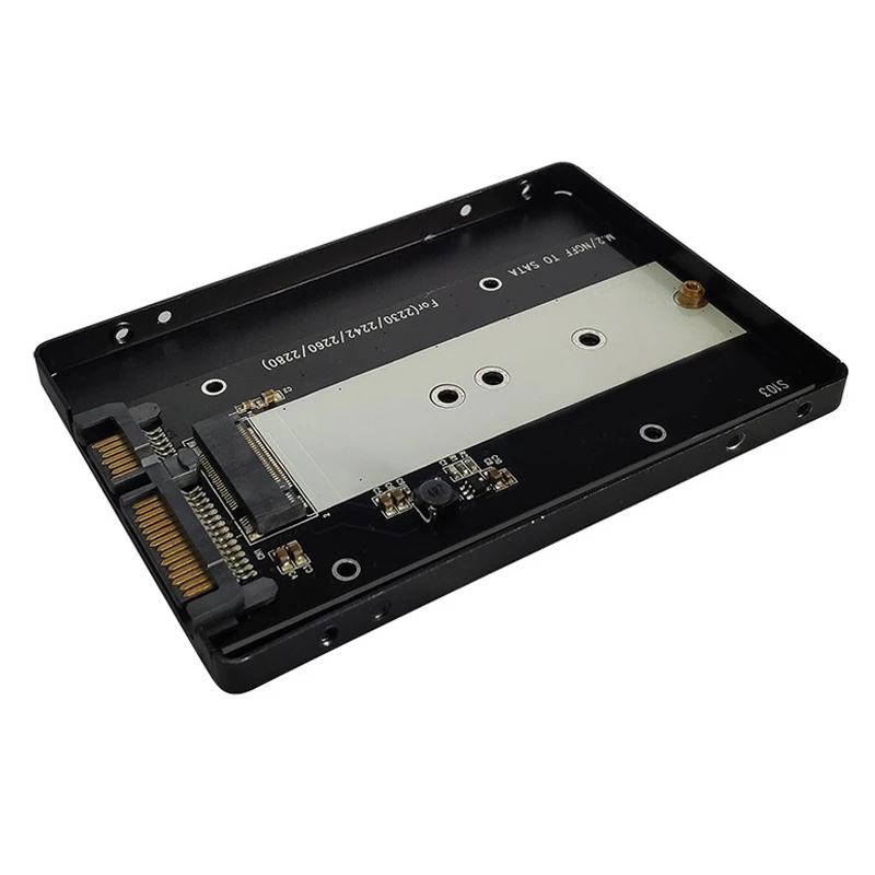 B Ключ NGFF M.2 SATA 3,0 адаптер карты с металлической Корпус M.2/NGFF SSD до 2," SATA 3,0 SSD адаптер для 2242/2260/2280 мм M2 SSD
