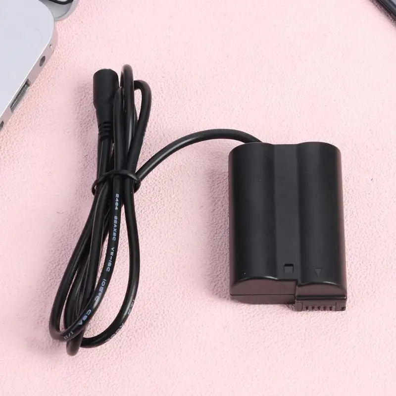 

7V-9V 4.5A EN-EL15 Fully Decocded Dummy Battery Pack DC Coupler Connector for Nikon External Power Supply for SLR Cameras