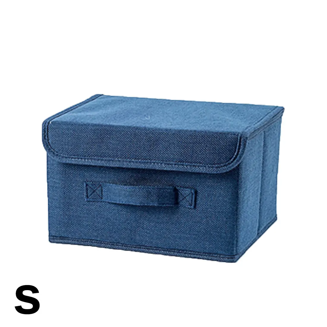 Большая хлопковая льняная ткань складная коробка для хранения складные ящики игрушки Органайзер с крышками и ручками корзина для хранения корзина для белья - Цвет: 1