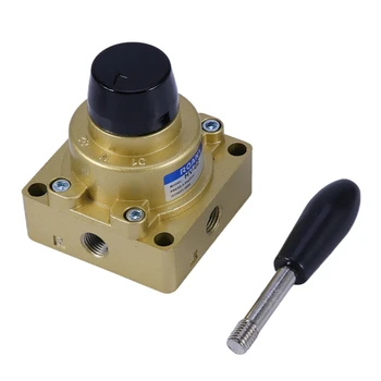 

HV-02 PT 1/4 Inch Port 3 Position 4 Ways Air Pneumatic Hand Lever Valve