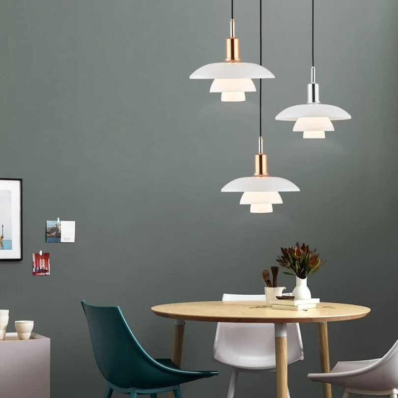 

Nordic Designer Pendant Lights Aluminum H3/4 Loft Suspension Luminaire Home Decor Hanging Lamp for Living Room Bedroom Kitchen