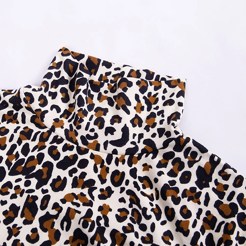 InstaHot леопардовое тонкое платье женское с длинным рукавом с перчатками Осенние сексуальные повседневные узкие Мини Вечерние платья женские уличные Новые