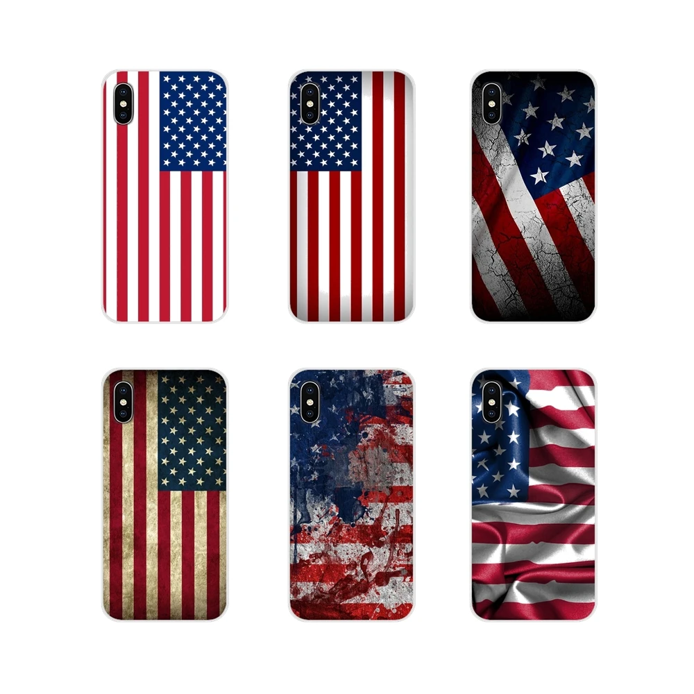 Accessories Phone Cases Covers Blue Line American US Flag For Xiaomi Redmi 4A S2 Note 3 3S 4 4X 5 Plus 6 7 6A Pro Pocophone F1 | Мобильные