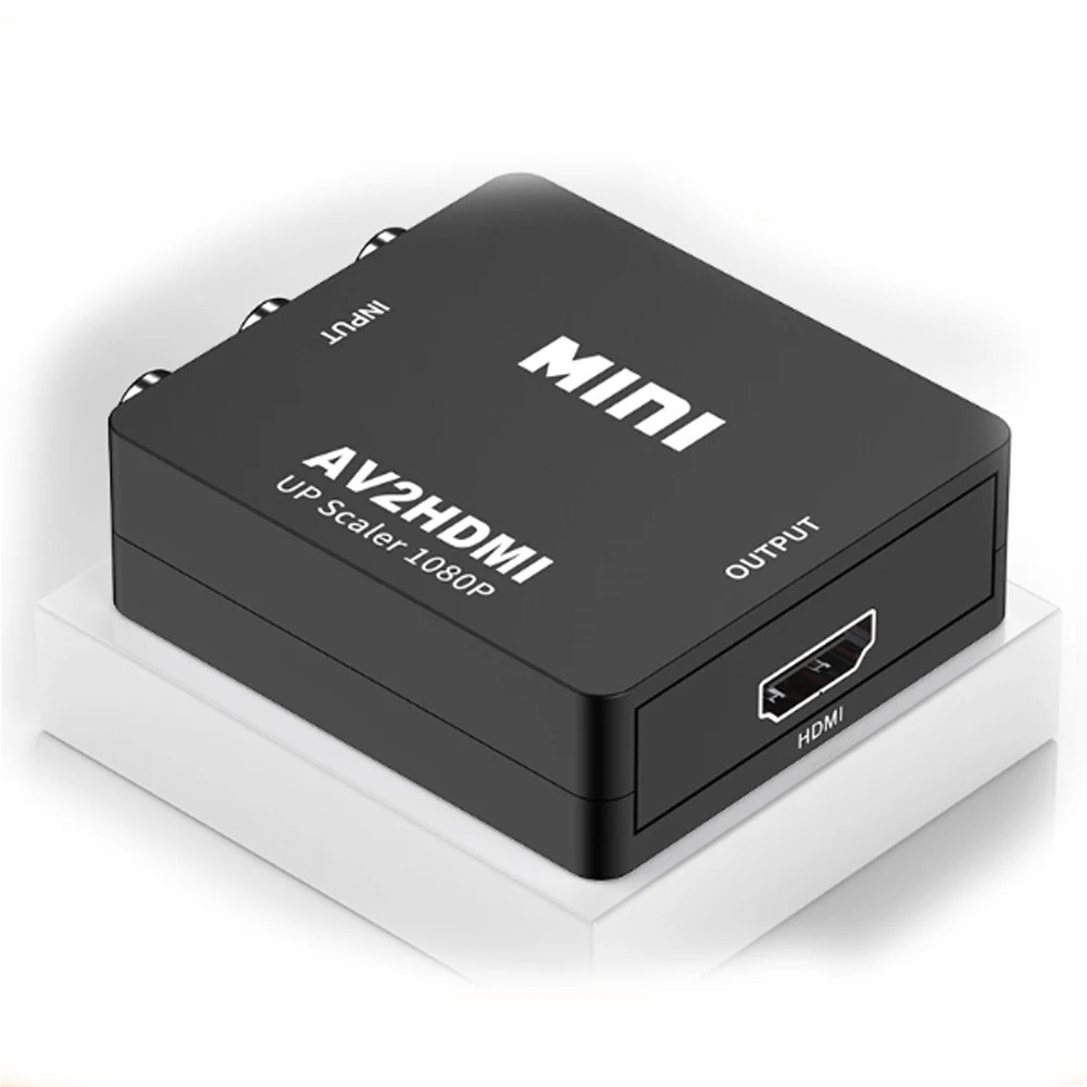 Преобразователь AV в HDMI композитный аудио и видео (CVBS) на красный желтый белый Lotus