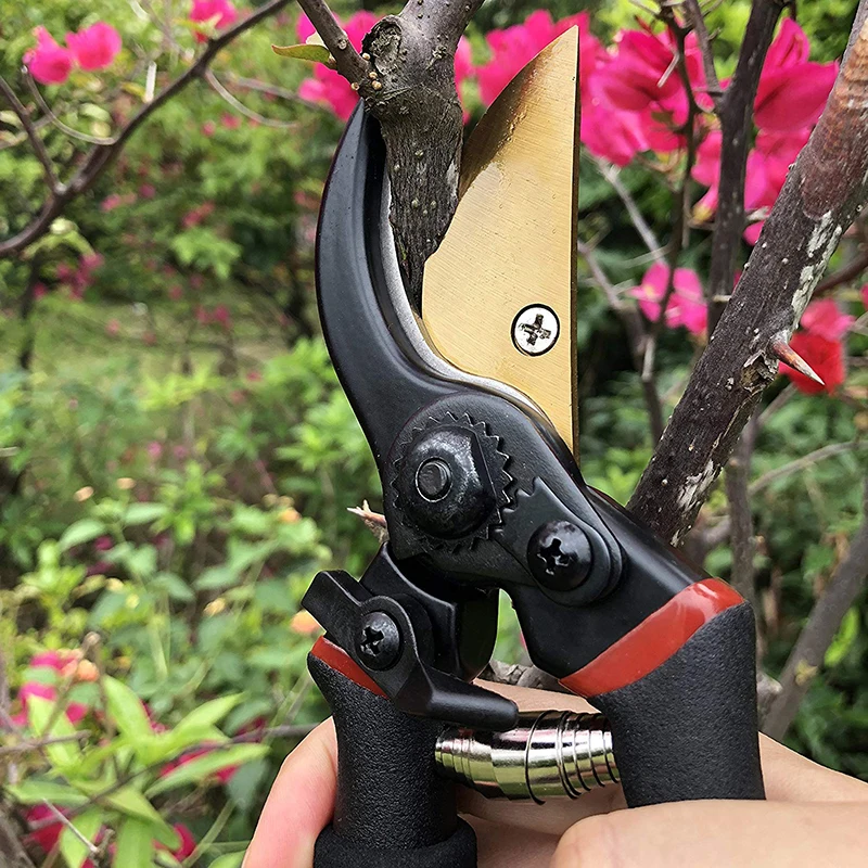 FIRMOR Professional Pruning Shears Titanium Secateurs Bypass Pruner Hand Gardening Plant Scissor Branch Trimmer Tools FIRMOR Professional Pruning Shears Titanium Secateurs Bypass Pruner Hand Gardening Plant Scissor Branch Trimmer Tools