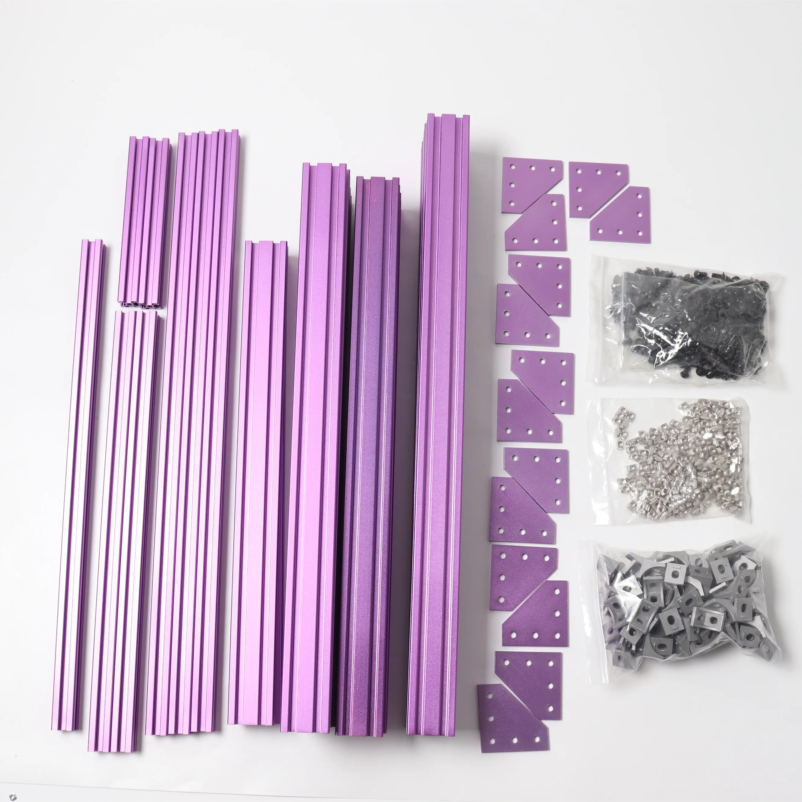 Pаспродажа Высокое качество BLV mgn куб рамка комплект и аппаратный комплект, анодированный после резки для DIY CR10 3d принтер Z высота 365 мм