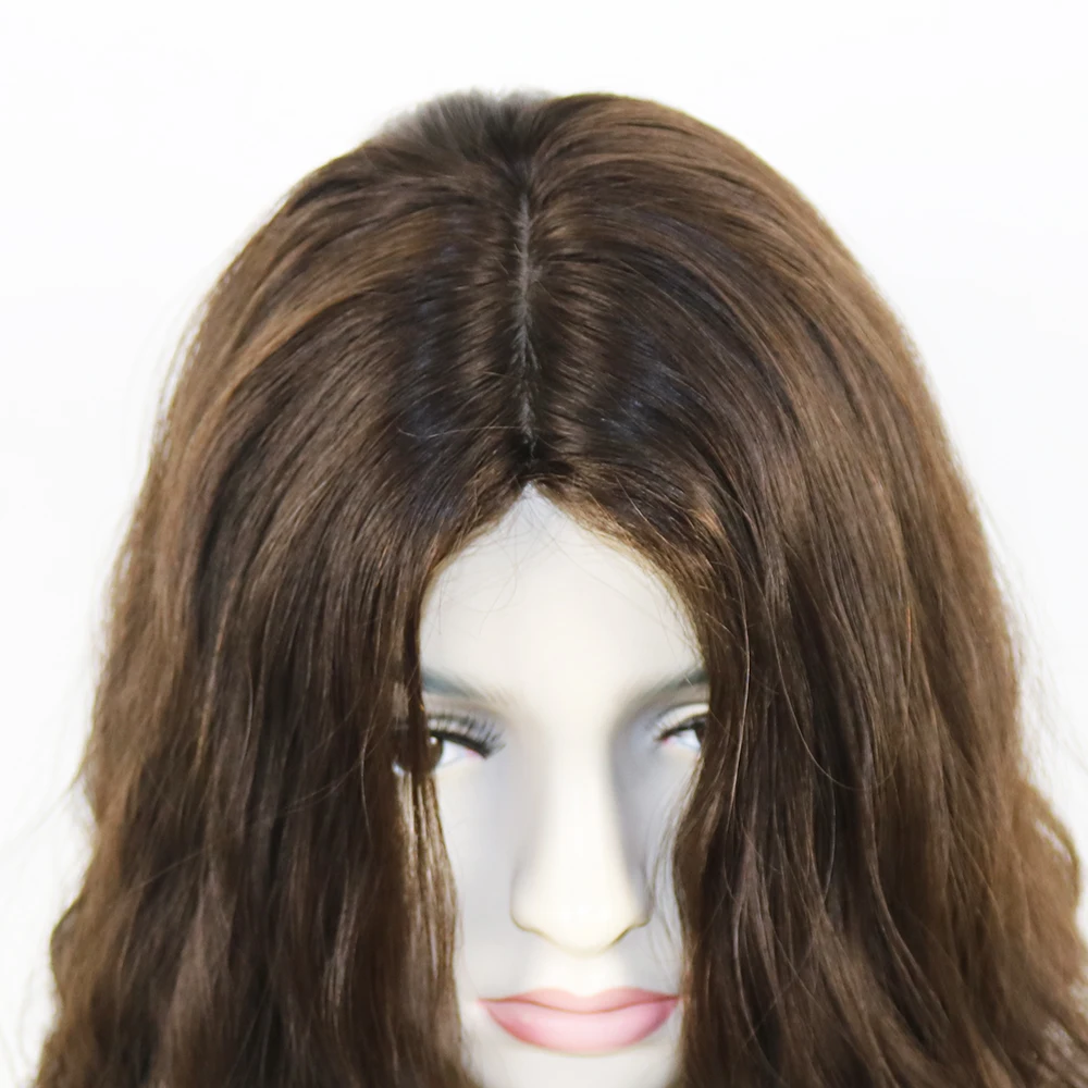 150% Density Thick and Full Sheitels Kosher Wig human hair wigs Skin Silk Top European Remy Human Jewish Wigs Natural Black Brown Color