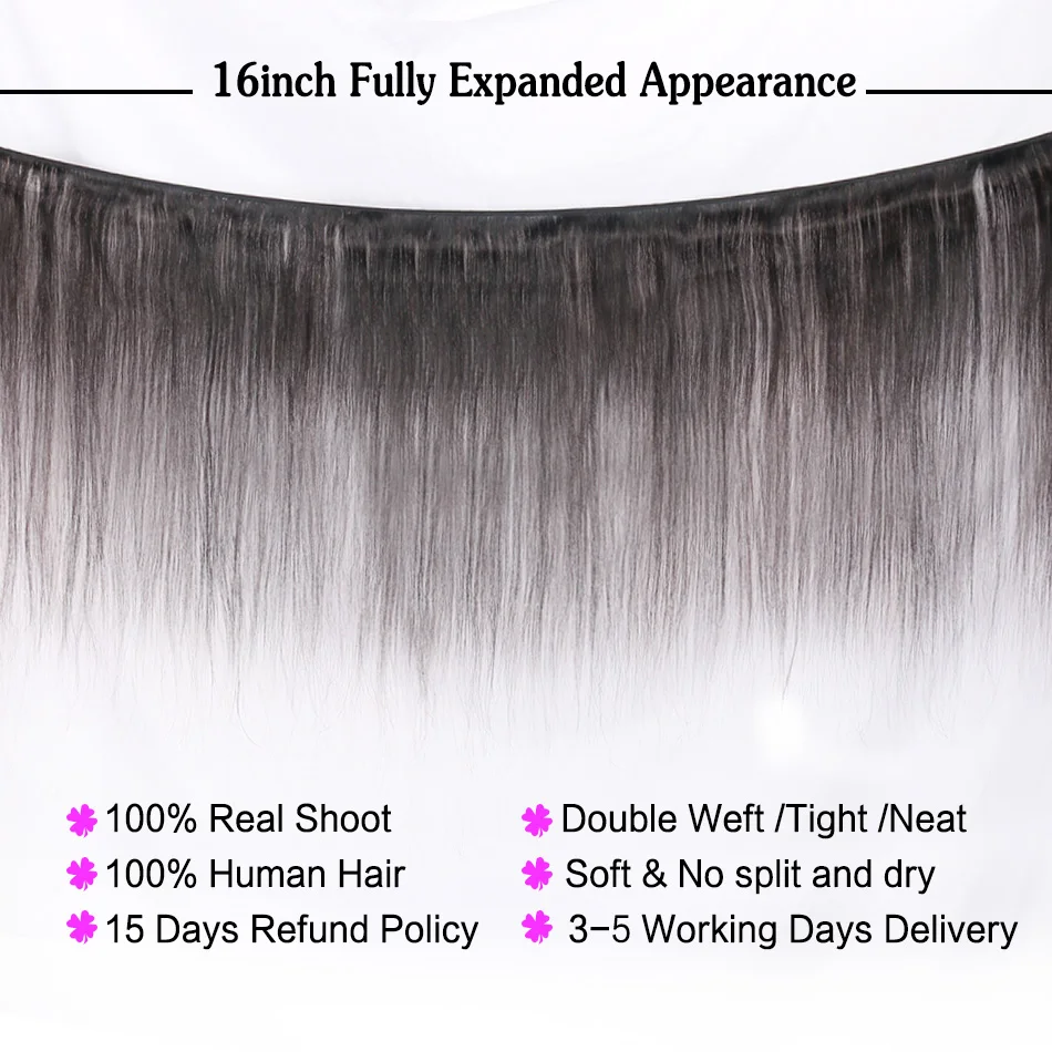 Queen Love Hair Brazilian Hair Weave Bundles Straight Hair Bundles 4 Pcs/Lot Remy Human Hair Bundle