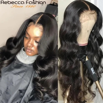 

Rebecca Body Wave Lace Front Wig 13X4 Human Hair Wigs 8-30 Inch Brazilian Pre-plucked Lace Front Human Hair Wigs with Baby Hair