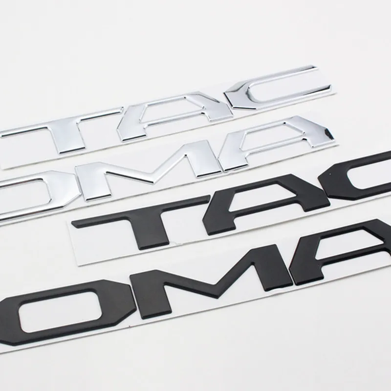 Высокое качество 3D ABS буквенная эмблема значок автомобиля наклеивающиеся Переводные картинки для детей Марка Toyota Tacoma багажника аксессуары