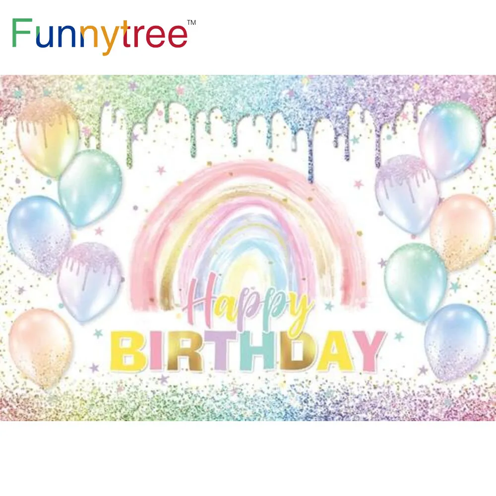 

Фон Funnytree для фотосъемки новорожденных с изображением дня рождения