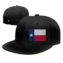 

Flag Of Texas State Band Logo Snapback Hat for Men Women Adult Hip Hop Headwear Outdoor Casual Sun Baseball Cap