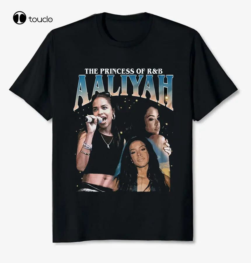 Рубашка в стиле Принцесса-Алия R & B поп-музыка большой подарок футболка ручной