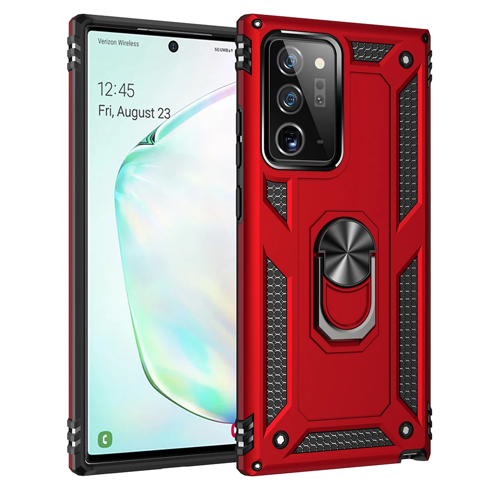 Бронированный чехол для телефона кольцо Samsung Galaxy Note 20 Ultra 10 S20 S10 Plus A50 A51 A70 A71 A40