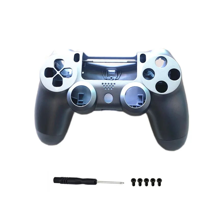 Blue Сменный Гладкий Мягкий корпус для jds 040 JDM-040 DualShock 4 playstation 4 PS4 Pro V2 контроллер Лицевая панель чехол - Цвет: Blue