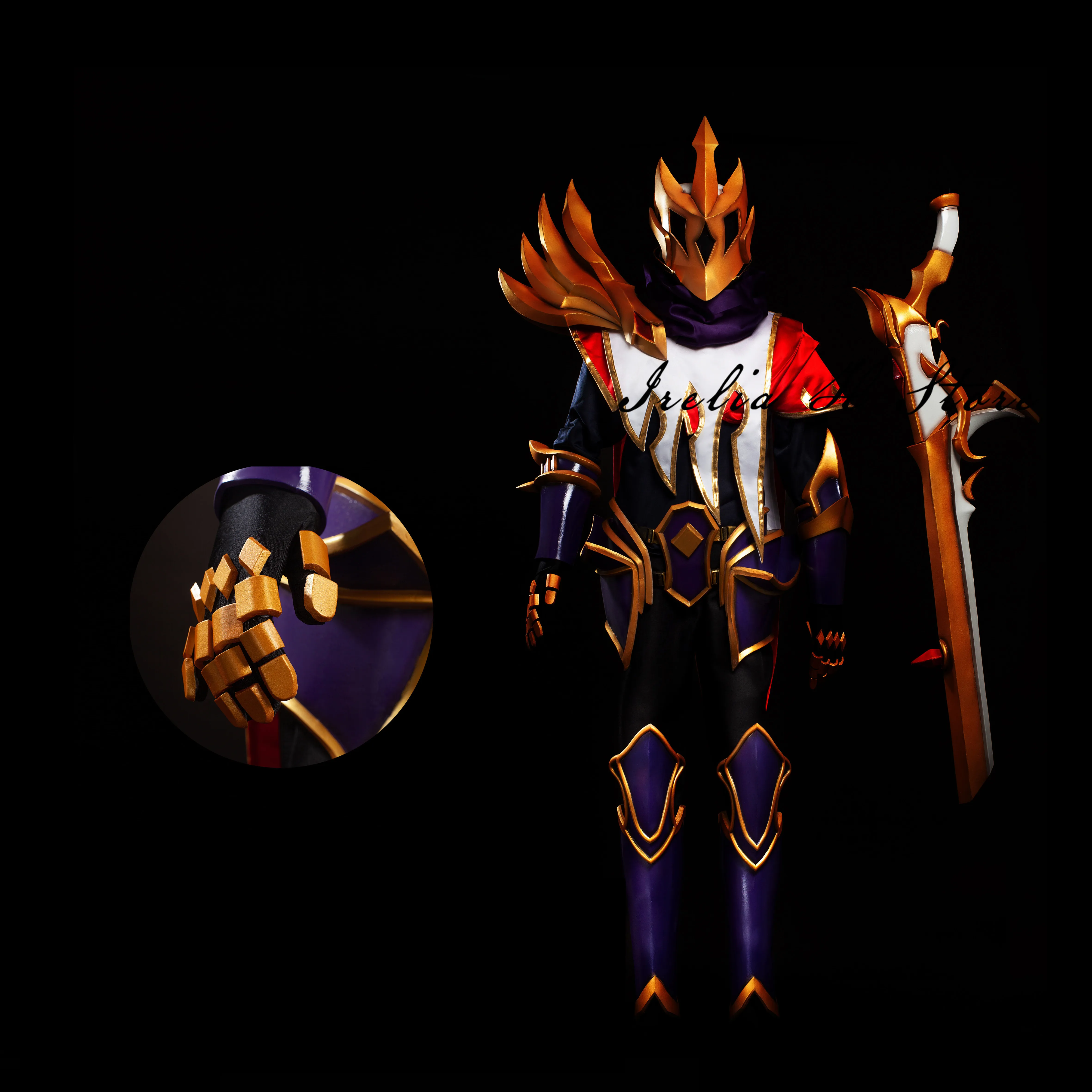 

SKT Khada Jhin LOL Cosplay Costume The Virtuoso SKT Jhin Cosplay costume Full set private custom made/size Halloween costumes