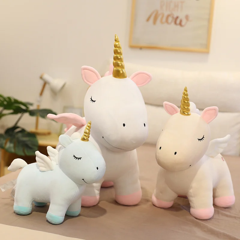 Golden Horn Unicorn Plush Toy
