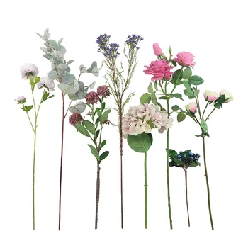 

Single Stem Blue Pattern Flower Common Calla Living Room Flower Arrangement Collocation Flo