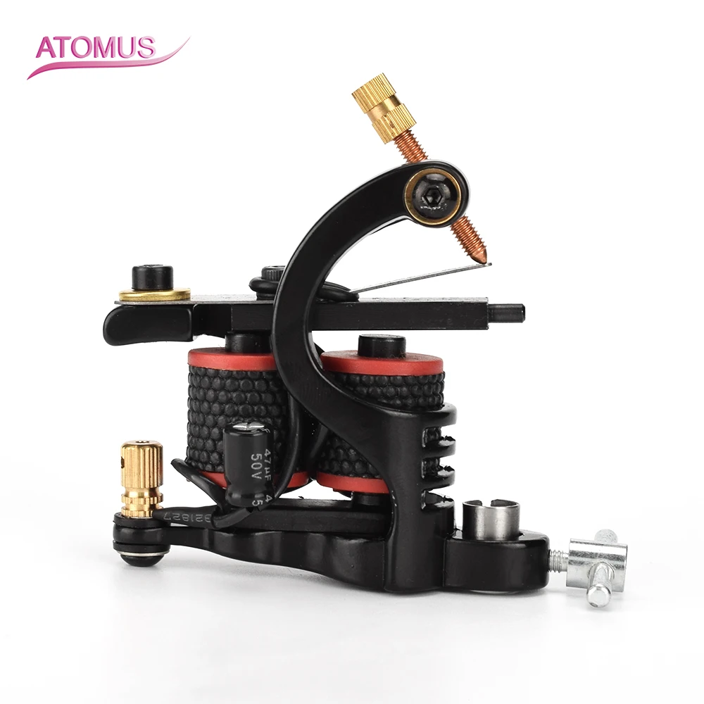 

Professional Coil Tattoo Machine Black Wire Cutting 10 Wraps Shader Shading Maquina De Tatuagem Tatto Gun for Tattooist
