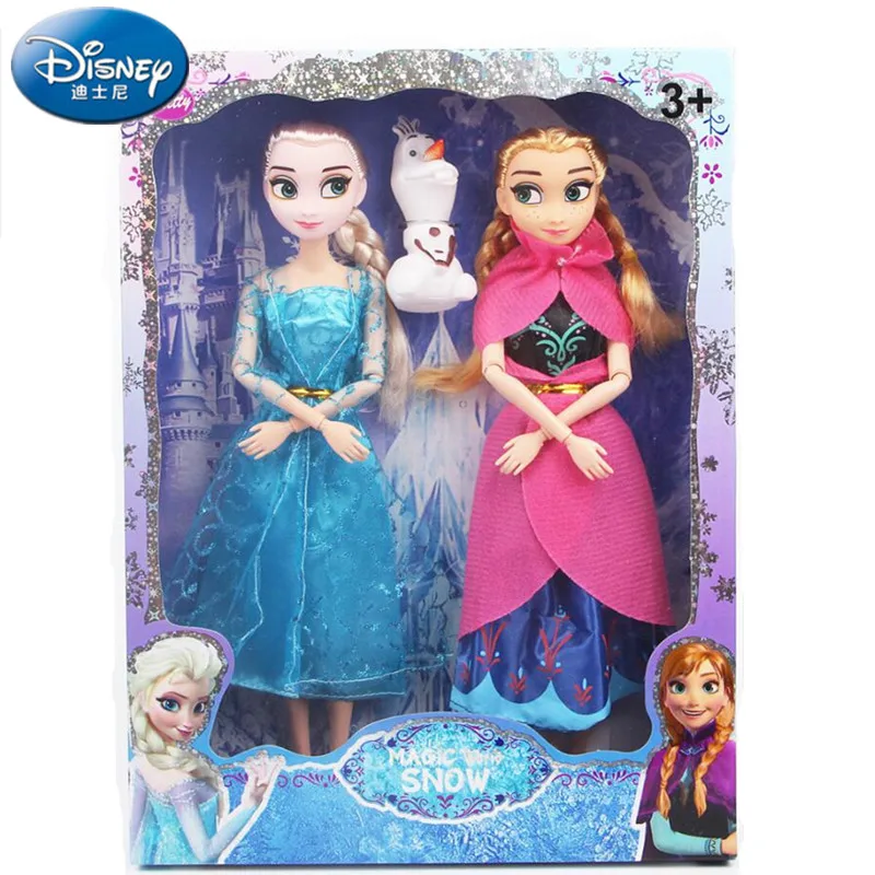 

Disney frozen Ice and Snow Margin Queen Anna and Isa Xue Bao Doll 12 Joints Princess Hans with Olaf Filled Plush Children's Toys