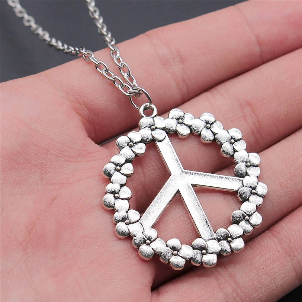 Buy Peace Sign Charm Pendant Peace Necklace Jewellery CND Symbol of Nuclear  Disarmament Movement Hand-carved From Natural Stone by Myself Online in  India - Etsy