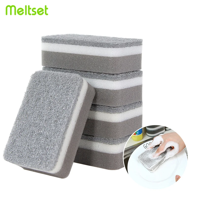 

5PCS Magic Sponge High Density Dish Cleaning Sponge Kitchen Cleaning Spongesfor Dish Tableware Pan Pot Cleaning Kitchen Gadget