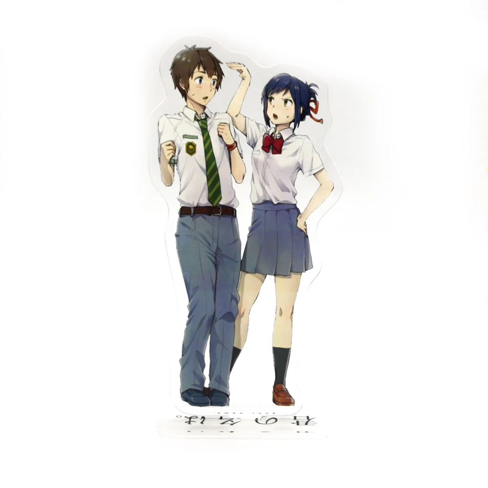 Kimi no Na wa Your Name Miyamizu Mitsuha Tachibana Taki GM acrylic stand figure model plate holder cake topper anime