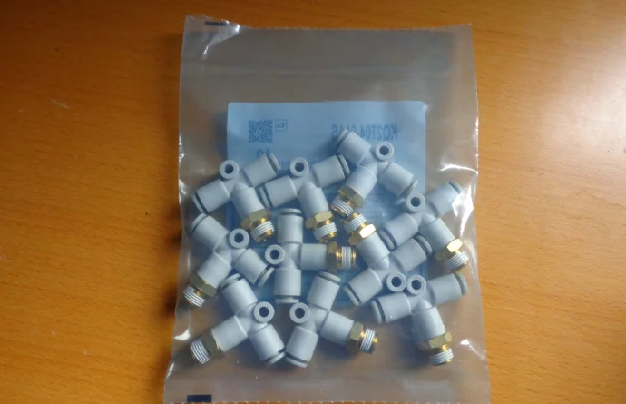 

1 пакет/10 шт. Новые фитинги SMC KQ2T06-M6A KQ2T06M6A