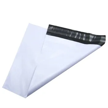 

11*11+4cm 100Pcs/ Lot White Poly Mailer Mailing Packing Pocket Express Courier Pouch Storage Envelope Plastic Mailers Pack Bag