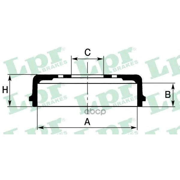 Барабан Тормозной Citroen Berlingo 96-/Peugeot Partner 96-/306/406 Lpr 7d0146 Lpr арт. 7D0146