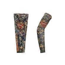 1 шт., нейлоновые эластичные накладные временные тату-рукава, чулки для рук, дизайн тела, крутые мужские унисекс модные гетры для рук