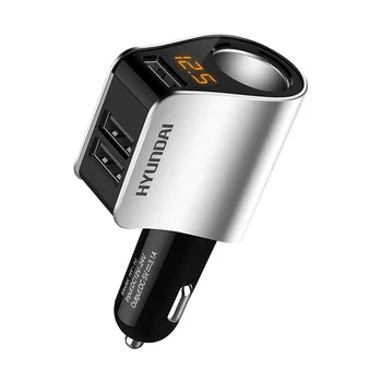 

Modern car charger three cigarette lighter fast charging car phone charger HY-10