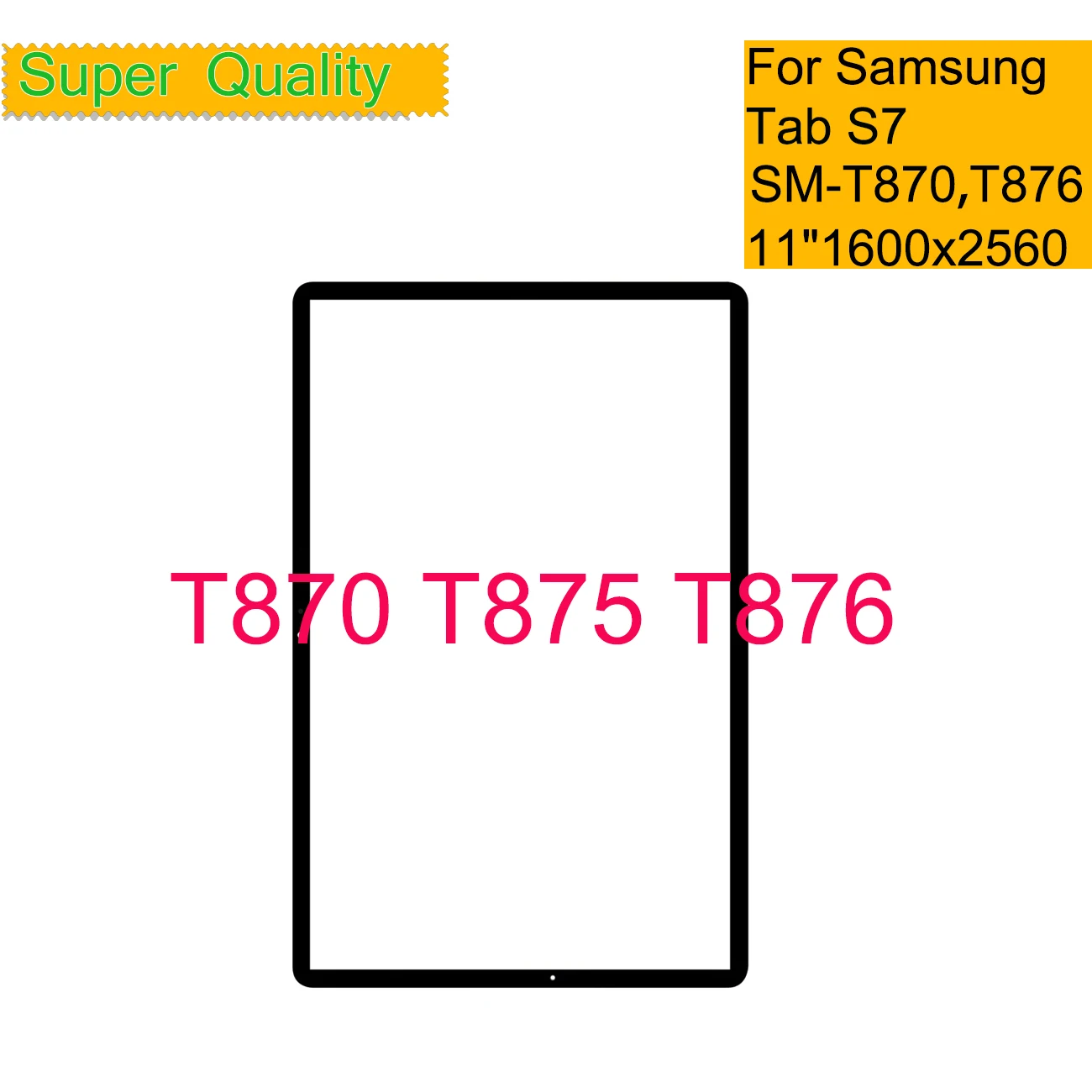 Samsung Galaxy Tab, Tablet frente lente de