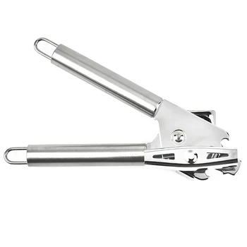 

FenKicyen High Quality Stainless Steel Manual Can Opener Portable New Beer Built-in Bottle Opener Anti Slip Gripps Opening Tool