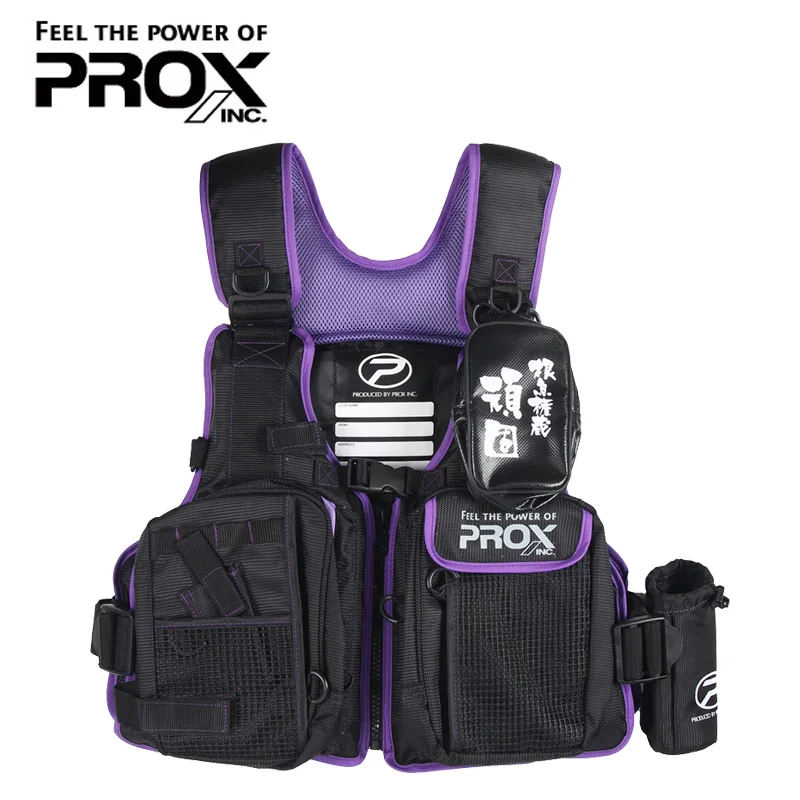 Original PROX Fishing Vest Multifunctional Fishing Clothes Multiple fishing  tackle storage bags