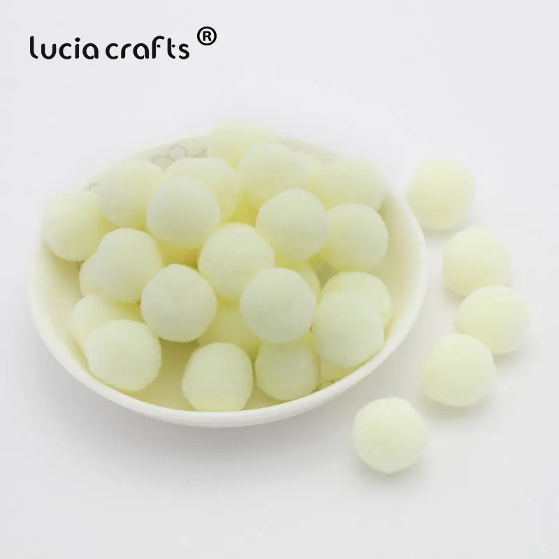Lucia Crafts 36 шт./лот 25 мм разноцветные варианты помпон мех поделки DIY мягкие помпоны Свадебные украшения J0904 - Цвет: Color 10  36pcs