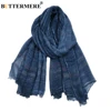 BUTTERMERE Men Scarves Autumn Winter Cotton Linen Scarf Men Khaki Black Navy Pink Khaki Warm Long Fashion Brand Mens Scarfs ► Photo 2/6