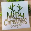 Christmas Stencils Templates Deer Decor DIY Graphics Painting Scrapbooking Stamp Ornament Album Embossed Template Reusable ► Photo 3/6