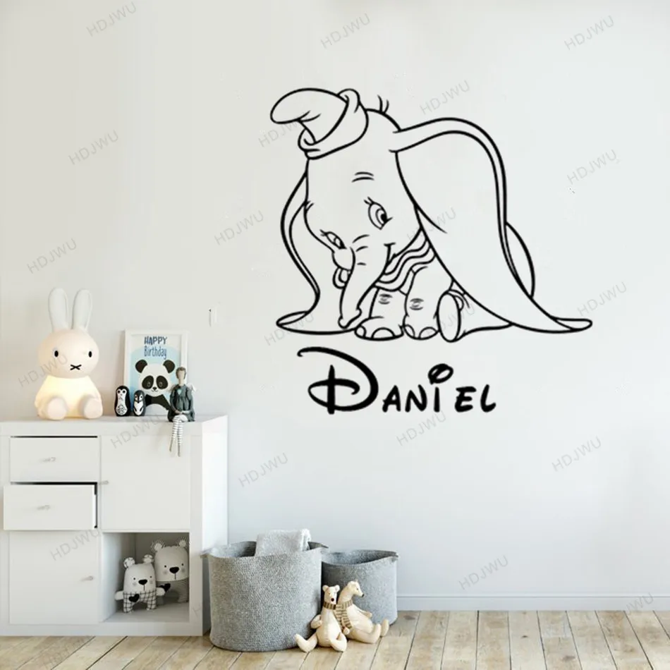 DUMBO THE ELEPHANT Disney Decal Removable WALL STICKER Home Decor Art Kids