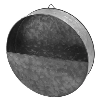 

1Pc Hanging Outdoor Iron Sheet Basket Hanger for Plants Trinkets