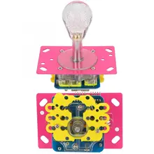 Красочный освещенный овальный шар 3D карточная игра машина Рокер Джойстик портативный для аркадных игр