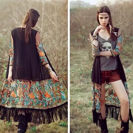 Mori Girl 2020 Летняя женская винтажная богемная Пляжная накидка с цветочной вышивкой